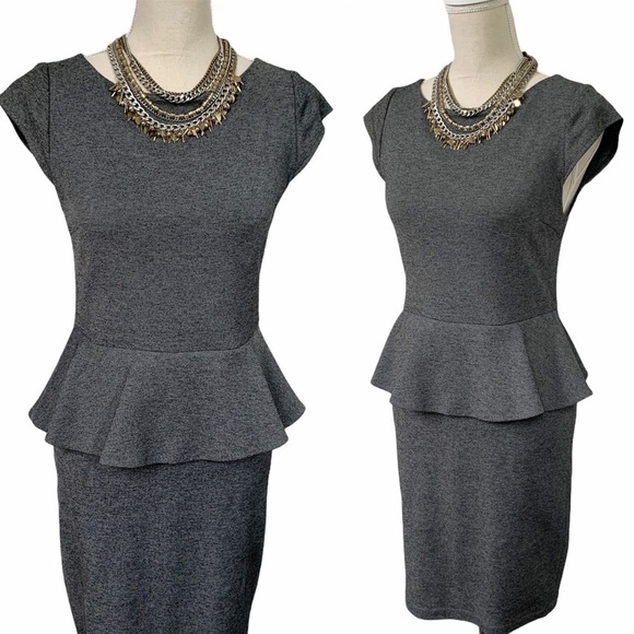 Alice + Olivia Employed Stretch Peplum Dress - Picture 1 of 8